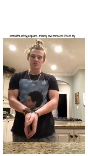 Lazy Legend on Instagram: "The post shares a TikTok video tutorial demonstrating a counterintuitive self-defense technique to escape zip ties by first tightening them with teeth against the knees, then slamming bound hands down onto the hip bone for leverage, which has garnered over 7 million views due to its practical appeal. This method is validated by tactical experts like ITS Tactical and The Art of Manliness, who explain that zip ties break more easily when overtightened, as the plastic rat