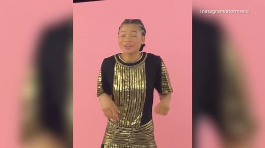 Storm Reid breaks into a dance in BTS of her Teen Vogue cover