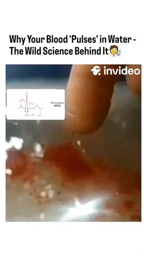 How Do Things Work on Instagram: "Your blood "pulses" in water from a small cut because each heartbeat forcefully ejects blood in rhythmic bursts, creating a pressure wave that travels through arteries, and when skin is opened, this pulsatile flow becomes visible as rhythmic spurts, especially in water which disperses the blood and makes the pattern clearer. It's the physical manifestation of your heart's mechanical action, not an electrical signal, showcasing the pressure changes in your circul