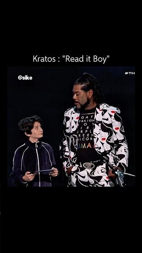 Kratos : “Read it boy“ 😂