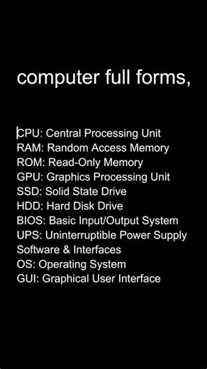 computer full forms/quiz questions #computerknowledge #computerquestion #computerfullforms #shorts