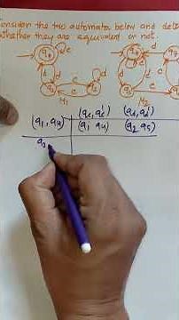 Eqivalence of Two Automata | Equivalence of Automata | Step-by-Step Automata Theory #shorts