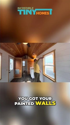 Amish-Built Tiny Home: Luxury Features Revealed! #shorts