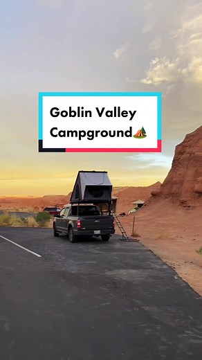 Would you stay?🏕 #goblinvalley #roadtripusa #goblinvalleystatepark #travelutah #campground #campgrounds #campgroundvibes #campgroundsquad #rvlife #rv