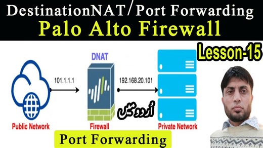 Overview of Destination NAT | How To Port Forwarding in Palo Alto Firewall | Lesson-15 #paloaltofirewall #paloaltotraining #paloaltonetworks #palalto #portforwarding #pcnsa Kamran Awan #KamranAwan | Kamran Awan | Facebook