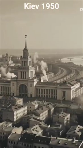 Kiev City 1950 🇺🇦 | Rare Vintage Ukraine Footage | Post-War Kyiv Restored
