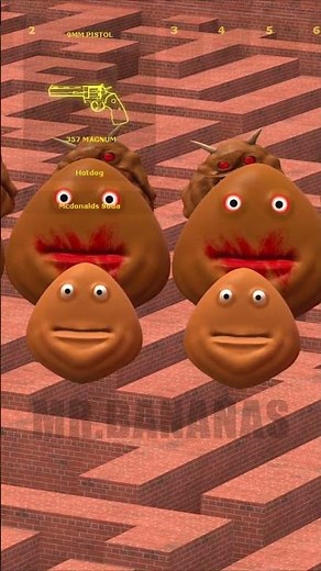 🔫 SUPER MINIGUN VS ALL SIZE EVIL POU IN GMOD