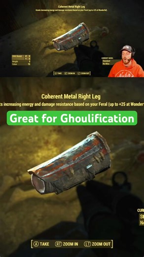 Great Armor for Ghoulish builds! #fallout4 #gaming #tips