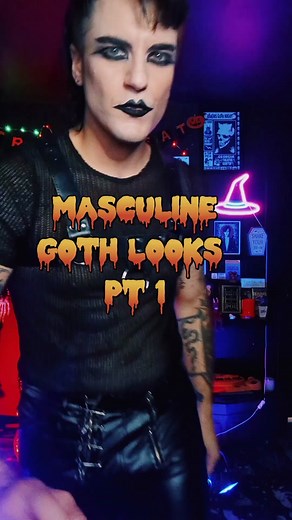 Here are some tips and recommendations for #masculine #Goth outfits! #gothclothes #gothstyle #gothfashion #gothaesthetic #gothguy #gothmakeup
