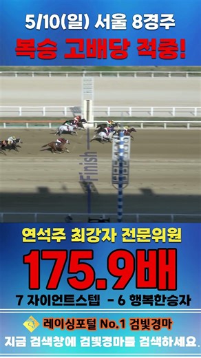 [서울 경마] 5월 10일 일요 8경주 연석주 최강자 전문위원 복승 고배당 적중 #경마 #automobile #한국마사회 #horse #하이라이트 #korean #비트코인 #게임