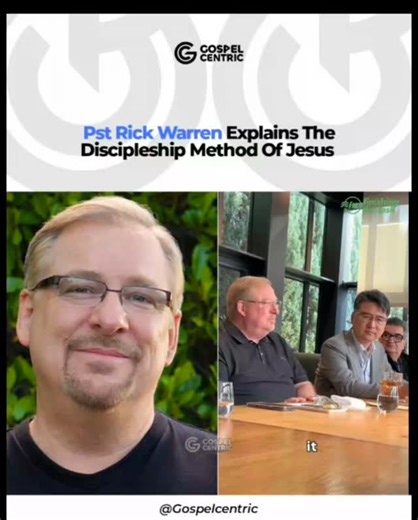 Pst Rick Warren Explains The Discipleship Method Of Jesus. Cc: Rick Warren Follow For More Faith Inspiring Content #GospelCentric #gospelcentricdotnet #inspiringfaith #faith #reels #fypp | Gospel Centric