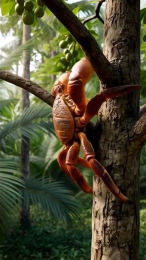 big coconut crab moving #beautiful #crab #coconut