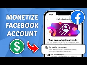 How to Monetize Your Facebook Account - Step-by-Step Guide!