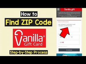 Find Zip Code Vanilla Gift Card | View Vanilla Visa/MasterCard Zip Code | Check Gift Card ZIP Code