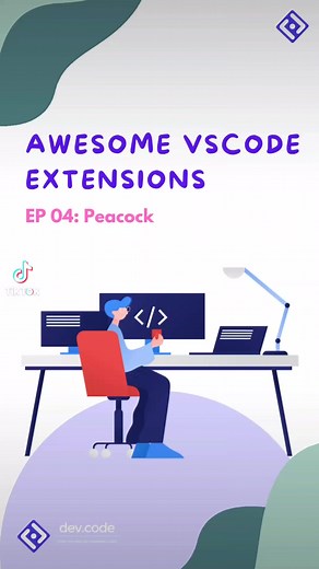 Awesome VSCode Extensions: Peacock #coding #codingtips #lifehacks #vscode #extensions #productivity | Devdotcode