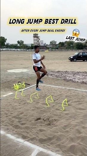 Long Jump Best Drill For Beginners! Hurdle Jump !#delhipolice !#mppolicephysical !#shortvideo !