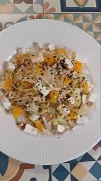 🥗🍊 How to make an endive and orange salad. Fresh, light, and full of vitamins. 🥬