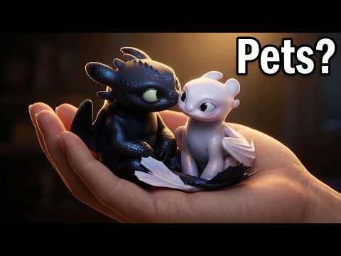 I got pet toothless & Light fury in real life