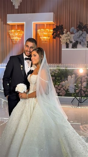 THE RENAISSANCE on Instagram: "And so our love story begins… Celebrating the wedding of Patrick & Rafka last night in our Grand Ballroom 🤍 Planner & Stylist @christopherjosephevents Bride & Groom @rafka_el_khoury @patrickibrahim4 Gown @stevenkhalil Bridesmaid Gowns @siandemcouture Makeup @ebrukaracaylimakeup Hairstylist @chabohair Florals flowersbymirvana Bridal Rosary @rosariesforlife Groom’s Suit @saviosuits Photographer, Videographer, Cars @a2zweddings Custom Builds @harboursidedecorators Ch