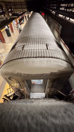 NYC Subway Life on Instagram: "Bringing a Little Bit of Snow From The Bronx! #NYCSubway #NYC #NewYorkCity"