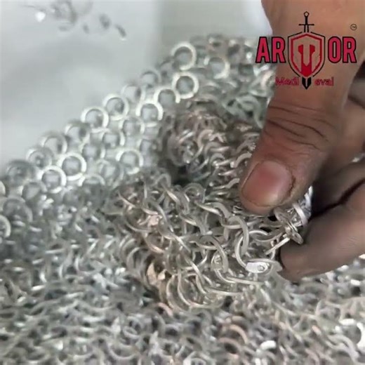 #Chainmailshirt repairing | Armor