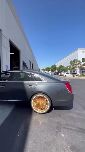 2019 Cadillac XTS on 20x8 FWD @la_wire_wheels Full Gold Plated Assembled in the USA 🇺🇸 w/ 245-40-20