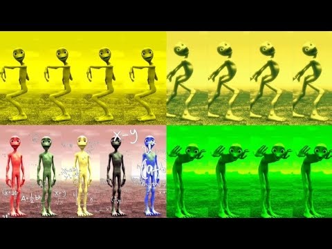 Crazy Color Aliens Dancing! 😱🌈