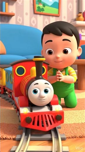 Toy Train Adventure 🚂🎶 | Choo Choo Train Song for Kids | Fun Learning Ride #shorts #kidsvideos