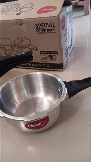 Pigeon By Stovekraft Special Stainless Steel Pressure Cooker with Outer Lid Induction and Gas Stove