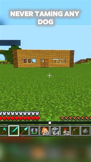 Never Tame a Dog in Minecraft 😱🐺