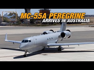 RAAF Gulfstream MC-55A Peregrine arrives in Australia!