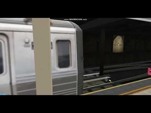 R68 Q exp train departing 57 st 7th ave