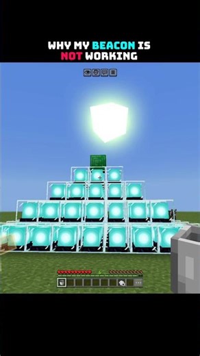 Why My Beacon Is Not Working 😭 🙏 #minecraft #minecraftpe