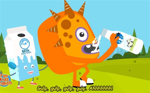 宝宝最喜欢的饮料英语儿歌 Drinks Song I am Thirsty!