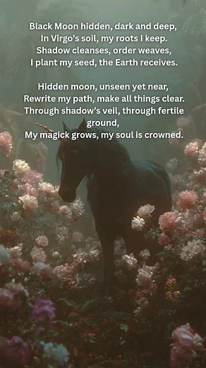 🌑 Black Moon in Virgo Invocation | Chant for Renewal Call on the rare and powerful energy of the Black Moon in Virgo with this mystical invocation. 🌿✨ Use this chant in your New Moon ritual to release the old, plant sacred seeds, and align with Virgo’s healing Earth energy. #blackmoon #newmooninvirgo #witchychant #lunarmagick #VirgoSeason | Spiritual Witch