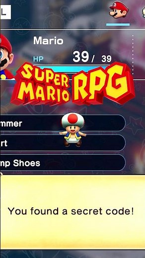 There's a SECRET CODE in Super Mario RPG!? #nintendoswitch