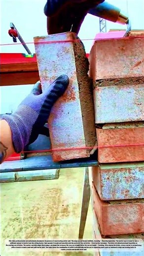 The Bricklayer's Technique Is Very Professional #job #skills #building #works