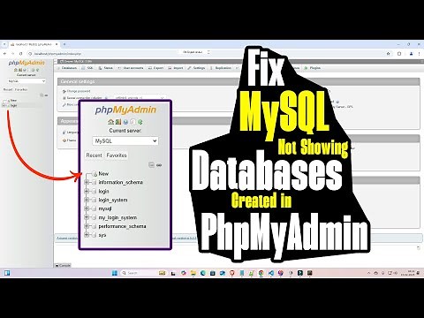 How to Fix Mysql Not Showing Databases Created in PhpMyAdmin