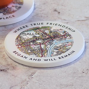 Personalised Map Coaster | Custom Ceramic Drinks Coaster | Unique Location Gift | Wedding, Anniversary or New Home Present UK - Etsy UK
