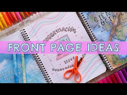 FRONT PAGE DESIGN for SCHOOL PROJECT ✨ ASSIGNMENT IDEAS🎨 DIY: NOTEBOOK COVER PAGE