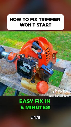 Echo trimmer won’t start due to poor handling — quick fix