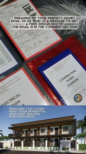 TWO-STOREY RESIDENTIAL APARTMENT BUILDING DESIGN #apartmentbuilding #housedesign