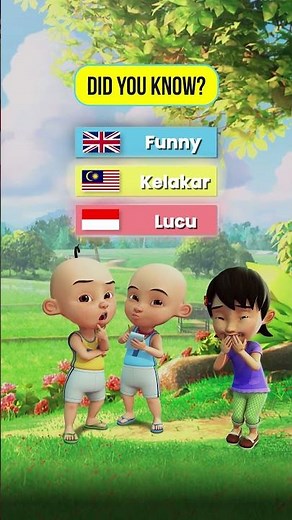 What’s your funniest moment? 😆 Upin and Ipin wanna know too! Betul, betul, betul! 😂✨ #upinipin