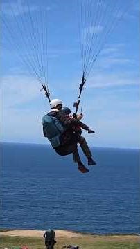Brave 6 year old Paragliding landing Part 3 of 3 at Torrey Pines Gliderport La Jolla San Diego Calif