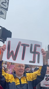 191K views · 12K reactions | Here’s a few of the most eye-catching signs and posters we saw at Saturday’s “hands off” protests outside West Side Market. Which one stands out the most to you? | cleveland.com | Facebook