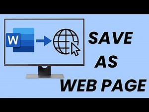 How To Save Your Document As a Web Page In Microsoft Word