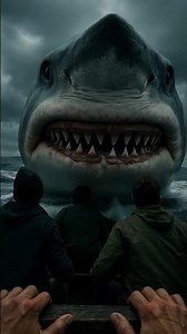 POV:You are shipwrecked 🛶in the middle of the ocean and then suddenly 🦈#shorts#seacreatures #ocean