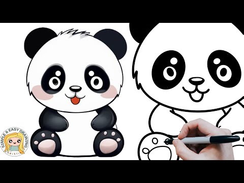 How to draw a Cute Baby Panda - Easy Drawing Tutorials
