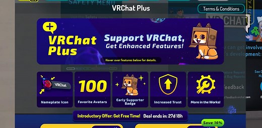 VRChatのサブスクプラン｢VRChat Plus｣が始まりました