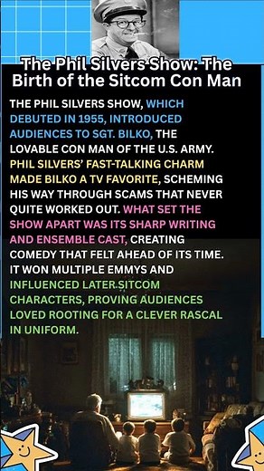 The Phil Silvers Show The Birth of the Sitcom Con Man #ThePhilSilversShow #ClassicSitcoms #1950sTV